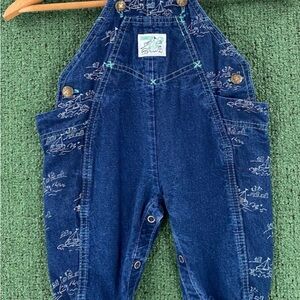 OshKosh B'gosh Navy Patterned Kids Overalls